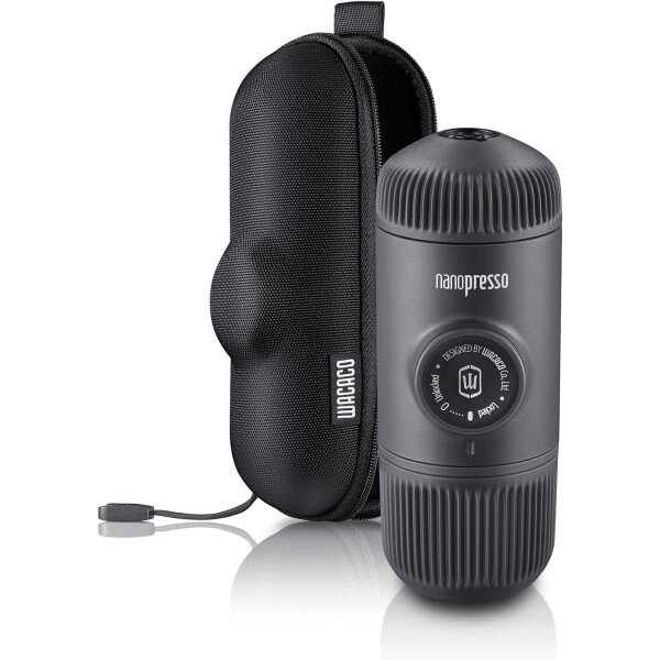 WACACO Nanopresso - Cafetera de café portátil con funda, mini cafetera de viaje, perfecta para camping, viajes y oficina (elementos azul ártico) - Imagen 20