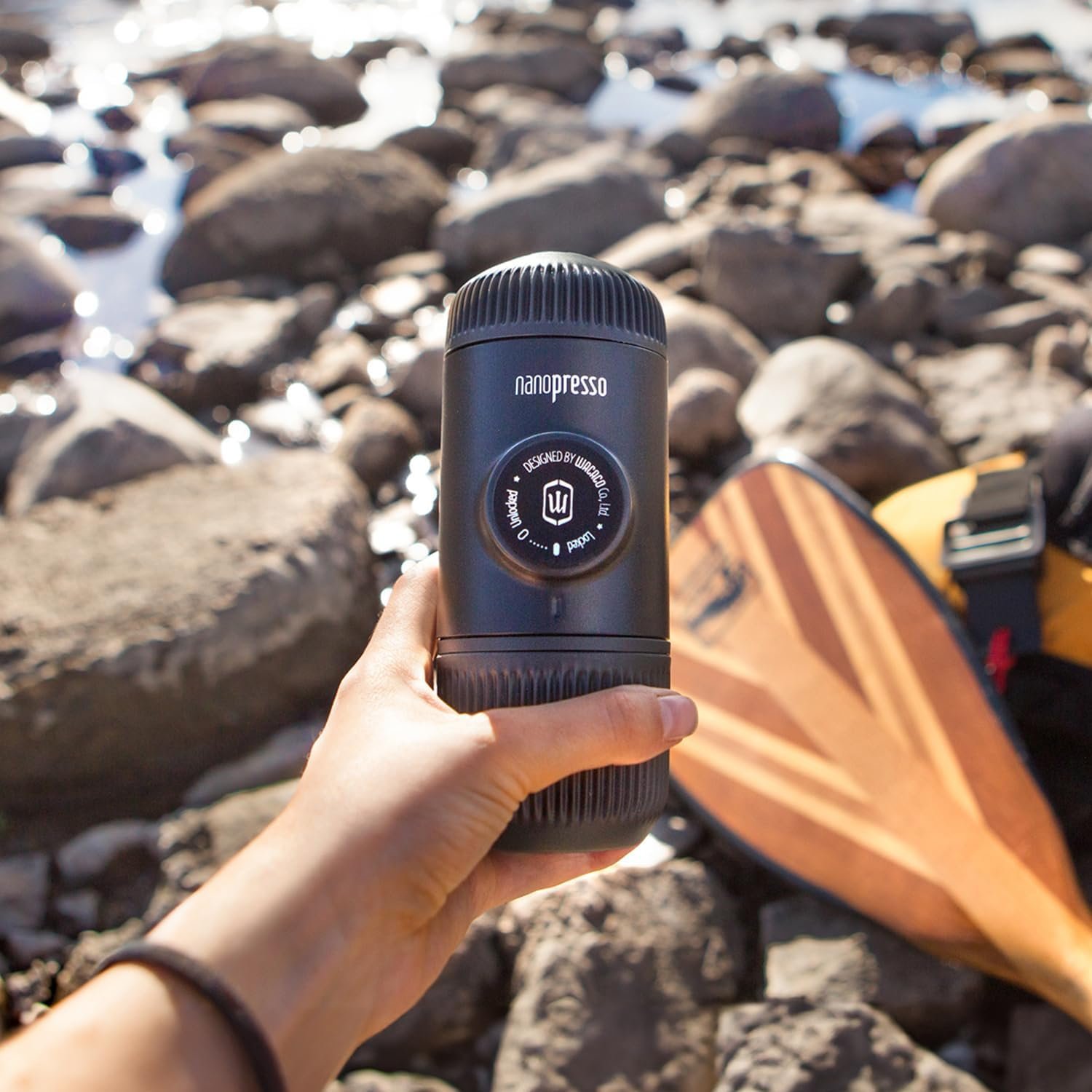 WACACO Nanopresso - Cafetera de café portátil con funda, mini cafetera de viaje, perfecta para camping, viajes y oficina (elementos azul ártico) - Imagen 22