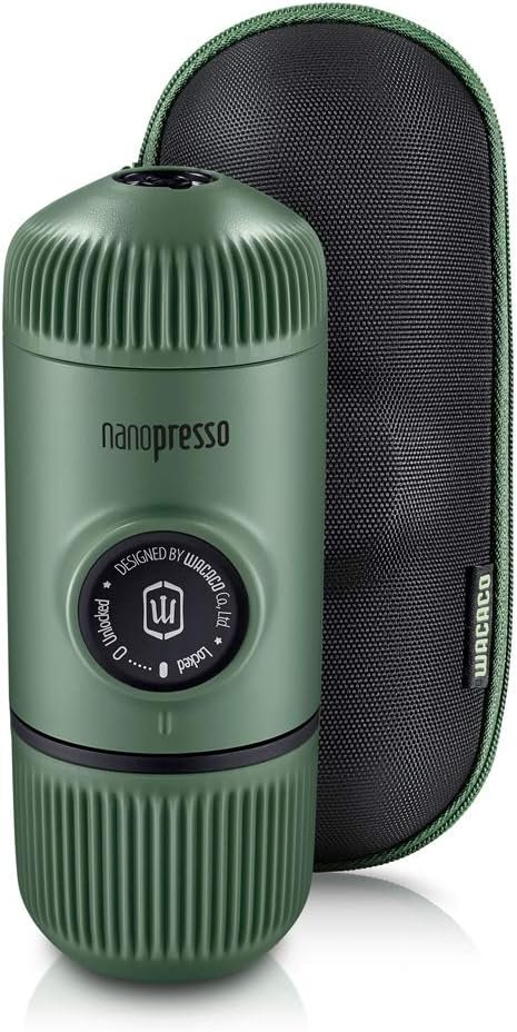 WACACO Nanopresso - Cafetera de café portátil con funda, mini cafetera de viaje, perfecta para camping, viajes y oficina (elementos azul ártico) - Imagen 24