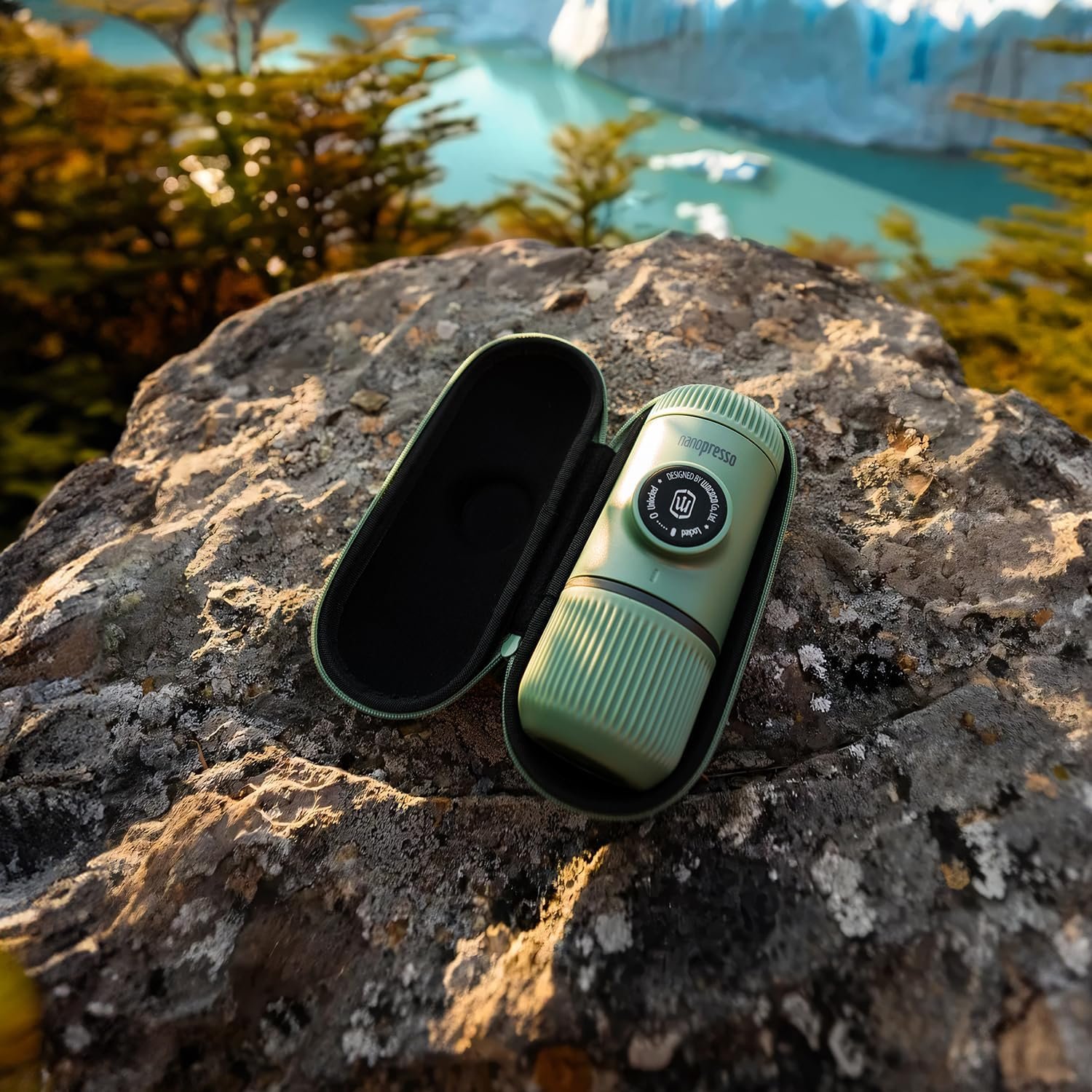 WACACO Nanopresso - Cafetera de café portátil con funda, mini cafetera de viaje, perfecta para camping, viajes y oficina (elementos azul ártico) - Imagen 27