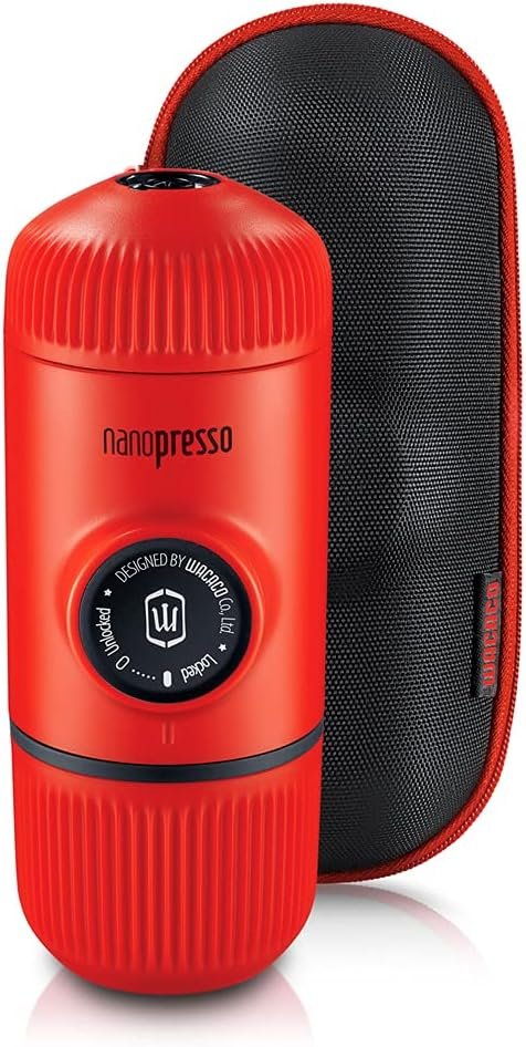 WACACO Nanopresso - Cafetera de café portátil con funda, mini cafetera de viaje, perfecta para camping, viajes y oficina (elementos azul ártico) - Imagen 32