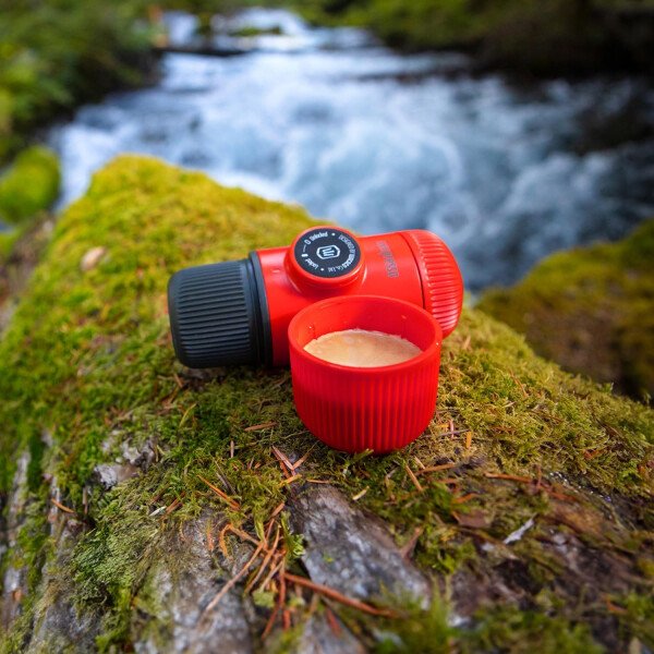 WACACO Nanopresso - Cafetera de café portátil con funda, mini cafetera de viaje, perfecta para camping, viajes y oficina (elementos azul ártico) - Imagen 36