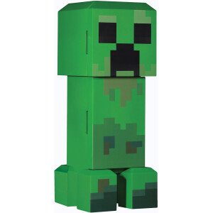 Ukonic Minecraft Legends Creeper - Mini refrigerador de 8 litros, capacidad para 12 latas, luces LED, enfriador termoeléctrico CA/CC, estantes extraíbles, compacto para dormitorio, oficina, juegos