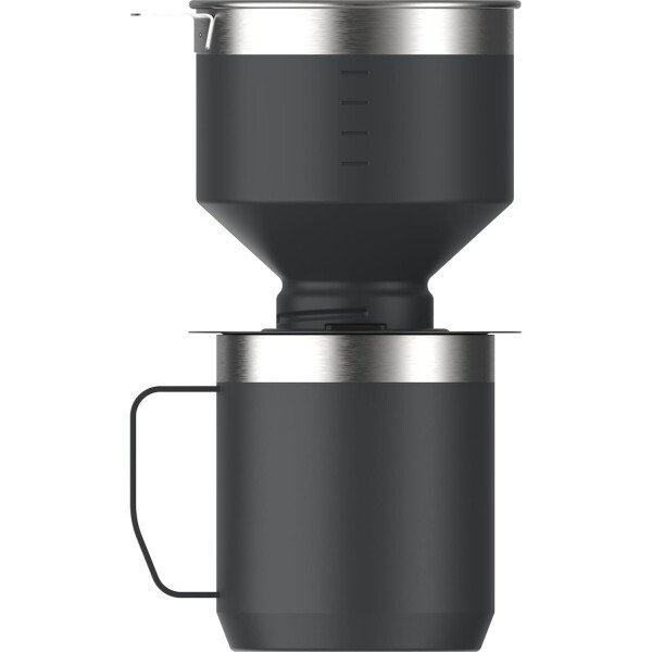Stanley Perfect Brew - Juego de taza de campamento de 12 onzas con tapa incluida, cafetera de goteo con filtro reutilizable, acero inoxidable aislado sin BPA, color crema brillante - Imagen 19