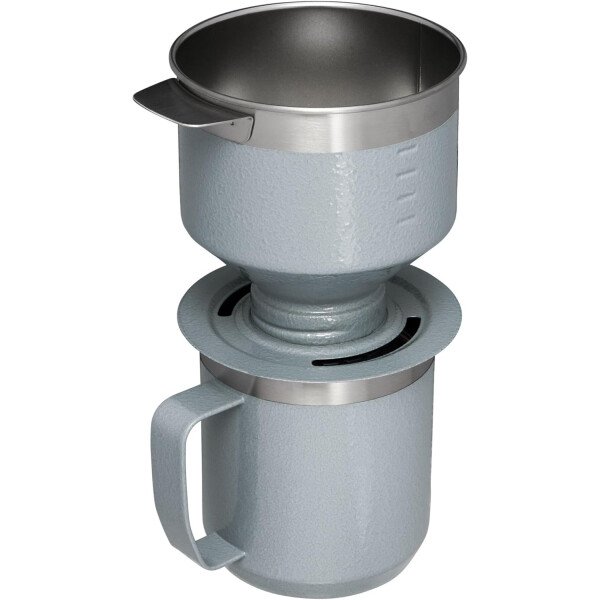 Stanley Perfect Brew - Juego de taza de campamento de 12 onzas con tapa incluida, cafetera de goteo con filtro reutilizable, acero inoxidable aislado sin BPA, color crema brillante - Imagen 40