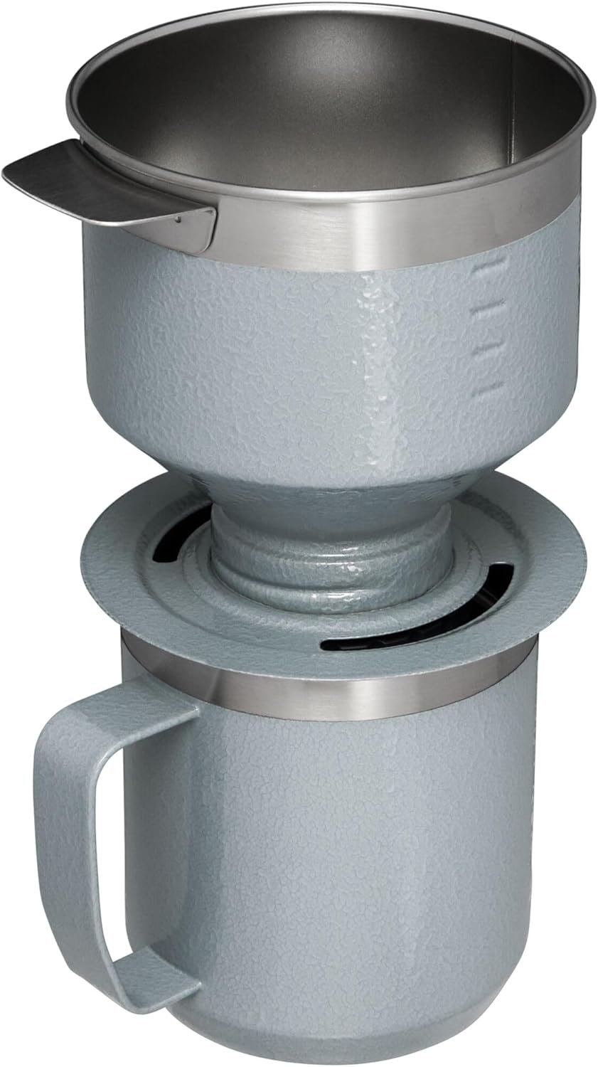 Stanley Perfect Brew - Juego de taza de campamento de 12 onzas con tapa incluida, cafetera de goteo con filtro reutilizable, acero inoxidable aislado sin BPA, color crema brillante - Imagen 40