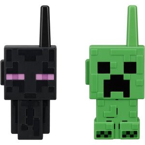 eKids Walkie Talkies de Minecraft para niños, juguetes para interiores y exteriores diseñados para los fanáticos de los juguetes de Minecraft