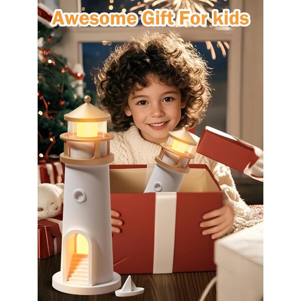 Lámpara de luna proyector de luz nocturna, lámpara de faro, luz nocturna para niños, proyector de galaxia de luz de luna recargable, lámpara de mesa estética LED recargable, regalos de cumpleaños de - Imagen 6