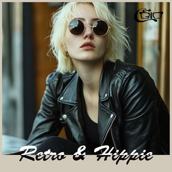 CGID Gafas de sol unisex polarizadas redondas E01 Lennon - Imagen 3