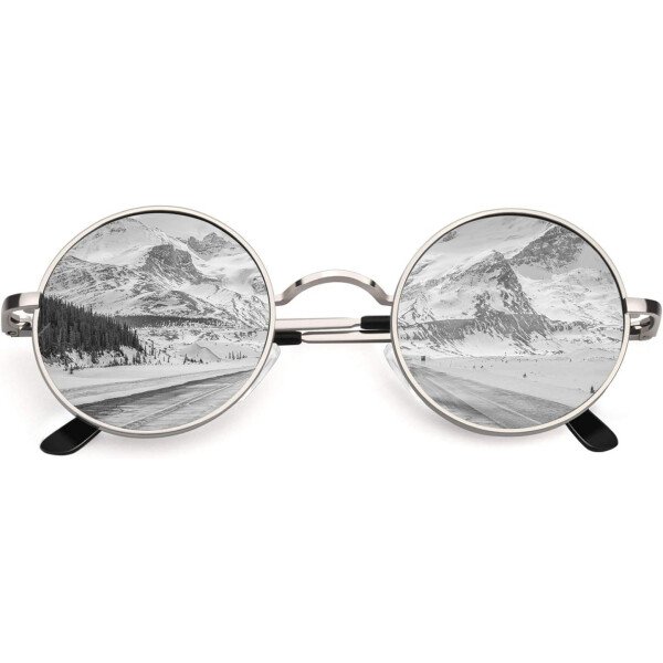 CGID Gafas de sol unisex polarizadas redondas E01 Lennon - Imagen 23