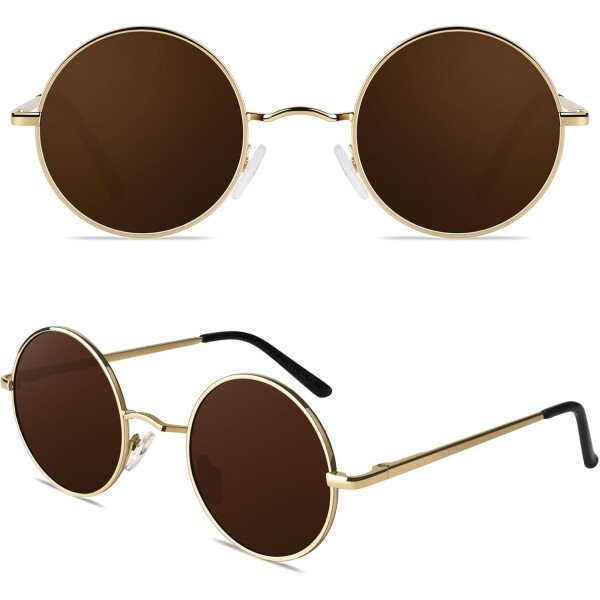 CGID Gafas de sol unisex polarizadas redondas E01 Lennon - Imagen 31