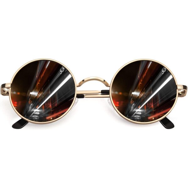 CGID Gafas de sol unisex polarizadas redondas E01 Lennon - Imagen 34