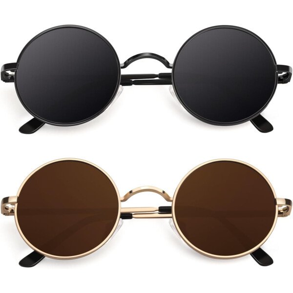 CGID Gafas de sol unisex polarizadas redondas E01 Lennon - Imagen 37