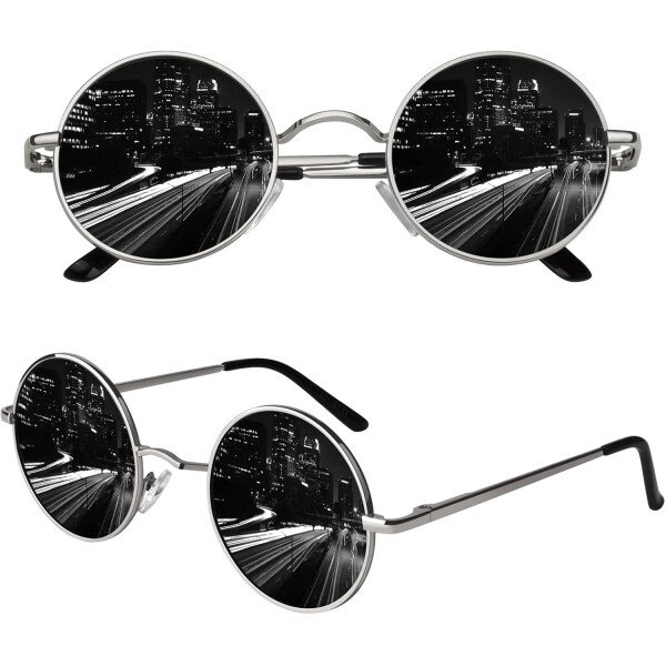 CGID Gafas de sol unisex polarizadas redondas E01 Lennon - Imagen 51