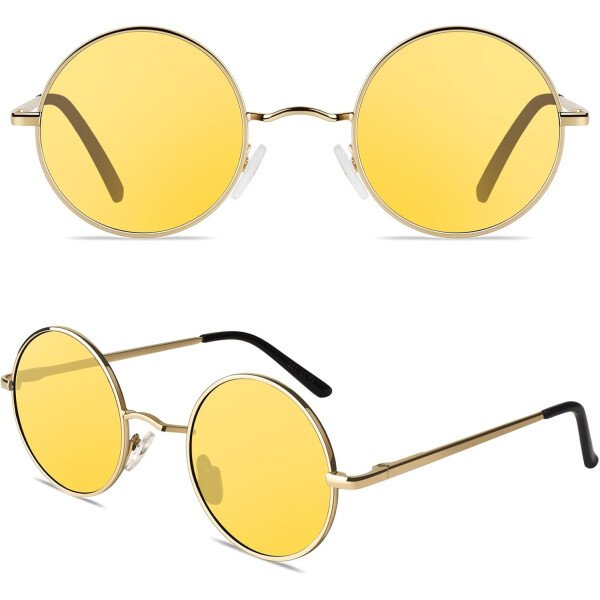 CGID Gafas de sol unisex polarizadas redondas E01 Lennon - Imagen 61