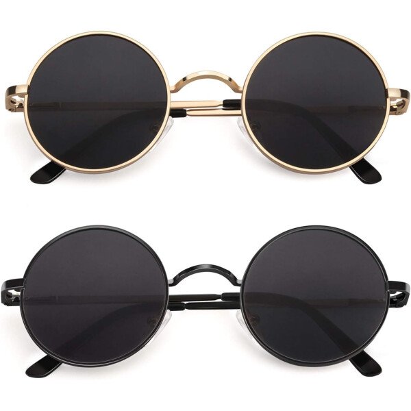 CGID Gafas de sol unisex polarizadas redondas E01 Lennon - Imagen 65