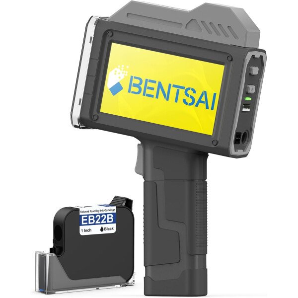BENTSAI Impresora de inyección de tinta de mano BT-HH6205B recién actualizada con 16 horas de larga duración de 0.5 pulgadas para número de lote, código de fecha, logotipo, número de serie, código de - Imagen 15