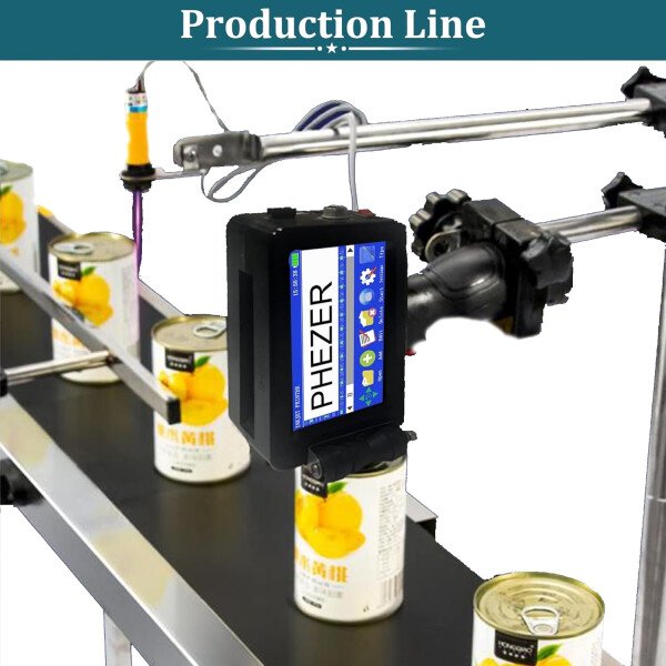 Phezer P15 Impresora de inyección de tinta portátil para superficie plana, boquilla de 0.5 pulgadas para producción de código de barras QRCode, fecha, hora, logotipo, número de lote, impresión en - Imagen 21