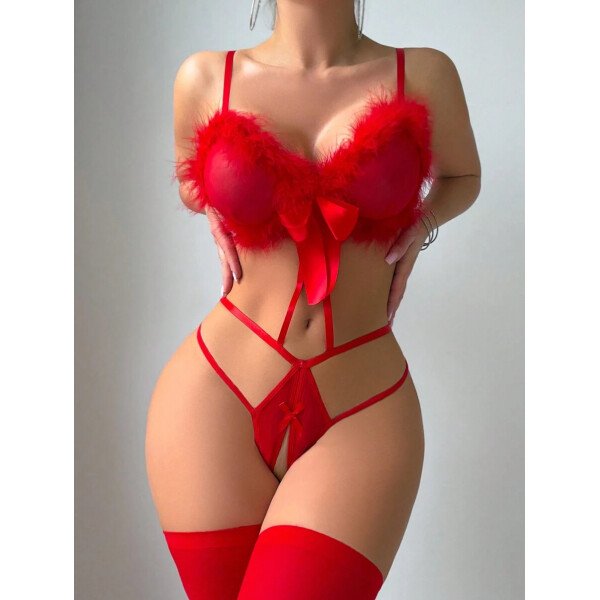 Fantasy Costume Conjunto de lencería sexy para mujeres para el Día de San Valentín - Imagen 4