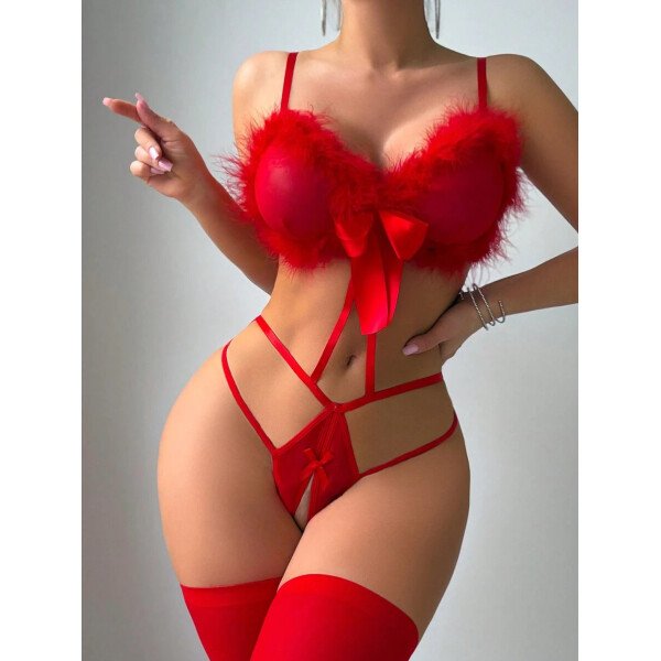 Fantasy Costume Conjunto de lencería sexy para mujeres para el Día de San Valentín - Imagen 6
