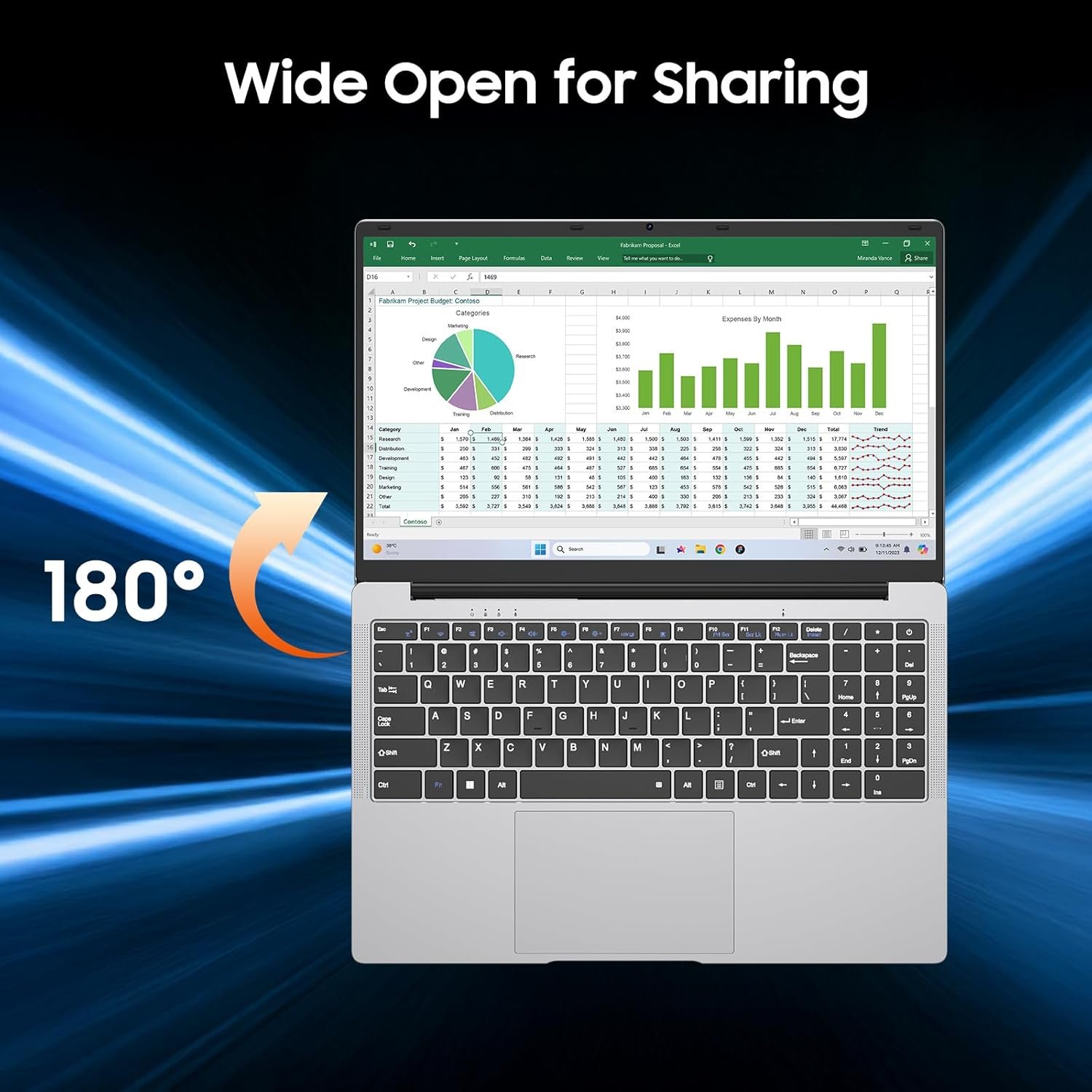 AE86 Portátil Windows 11 de 15.6 pulgadas, Intel Celeron N4000, 12 GB de RAM 256 GB SSD, pantalla Full HD 1080P, WiFi de doble banda, mini HDMI, cuaderno plateado delgado ligero para negocios, escuela - Imagen 5