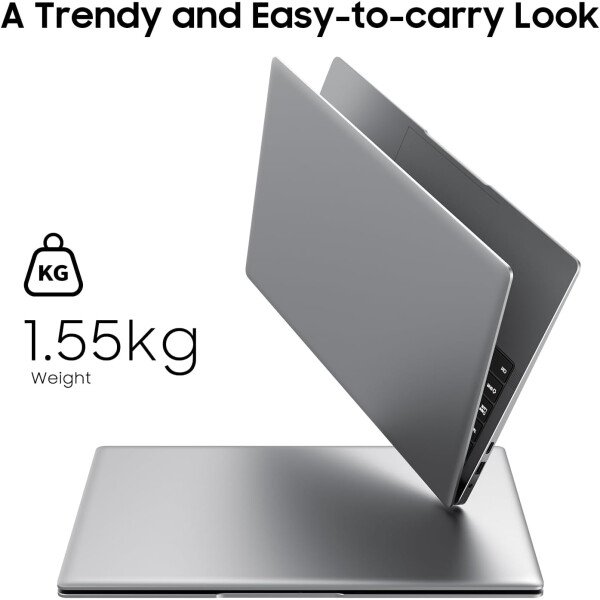 AE86 Portátil Windows 11 de 15.6 pulgadas, Intel Celeron N4000, 12 GB de RAM 256 GB SSD, pantalla Full HD 1080P, WiFi de doble banda, mini HDMI, cuaderno plateado delgado ligero para negocios, escuela - Imagen 7