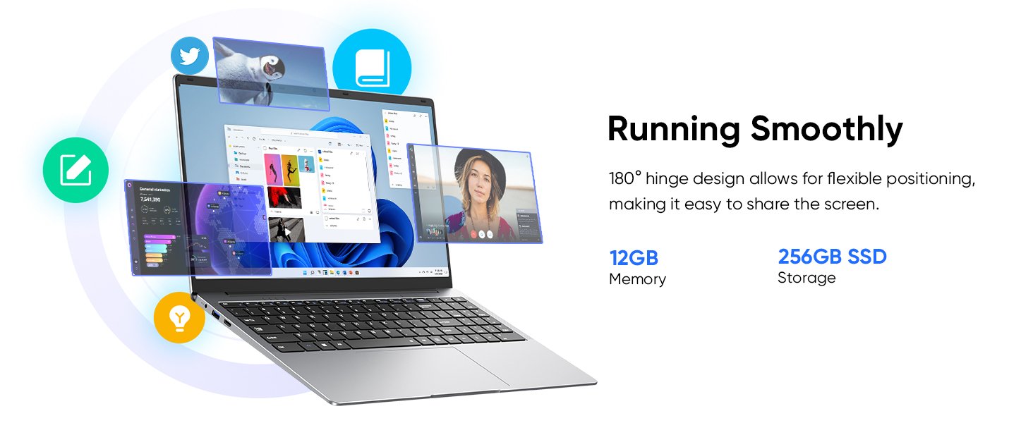 laptop 12gb ram 256gb ssd 