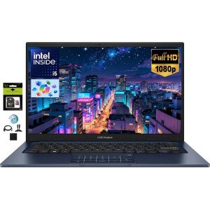 ASUS Vivobook - Laptop FHD de 14 pulgadas para estudiantes de negocios en casa, Intel 10-Core i5-1334U, 24 GB de RAM 1TB SSD, teclado numérico, cámara web privada, Windows 11