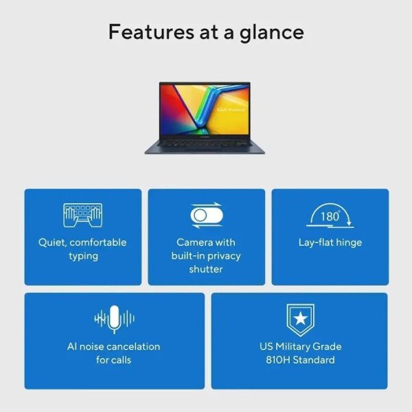 ASUS Vivobook - Laptop FHD de 14 pulgadas para estudiantes de negocios en casa, Intel 10-Core i5-1334U, 24 GB de RAM 1TB SSD, teclado numérico, cámara web privada, Windows 11 - Imagen 3