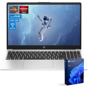 HP Laptop 255 G10, pantalla FHD de 15.6 pulgadas, AMD Ryzen 5 7530U, 32 GB de RAM, SSD de 1 TB, Windows 11 Pro, portátil de negocios para oficina, escuela y uso diario, trabajo y entretenimiento