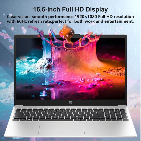 HP Laptop 255 G10, pantalla FHD de 15.6 pulgadas, AMD Ryzen 5 7530U, 32 GB de RAM, SSD de 1 TB, Windows 11 Pro, portátil de negocios para oficina, escuela y uso diario, trabajo y entretenimiento - Imagen 3
