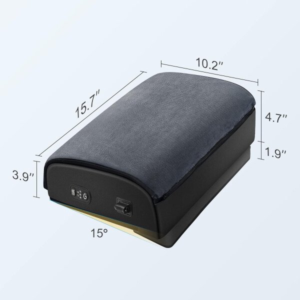 Comfier Reposapiés debajo del escritorio en el trabajo, silla de oficina y reposapiés de escritorio de juegos en casa, reposapiés térmico térmico debajo del escritorio, soporte ergonómico ajustable, - Imagen 8