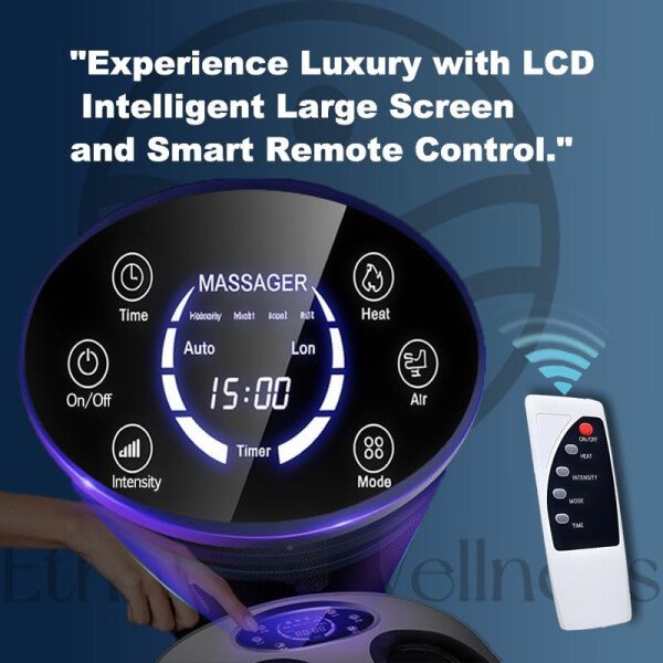Shiatsu - Masajeador de pies con calor, amasamiento profundo para fascitis plantar, vibración, máquina de masaje de pies con control remoto para alivio del dolor y circulación, calentador de pies de - Imagen 6