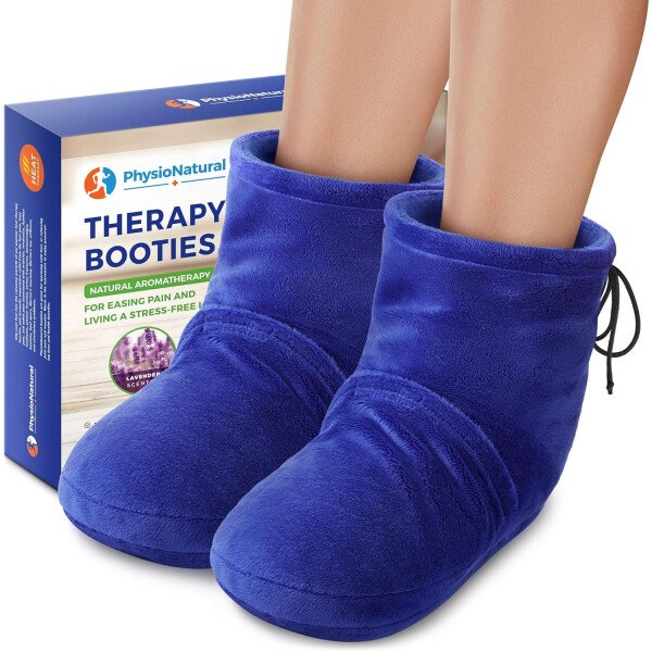 Botines y calentadores de pies para microondas: calor penetrante profundo para aliviar la rigidez del pie, dolores musculares y articulaciones, tendinitis de Aquiles, fascitis plantar, fracturas por