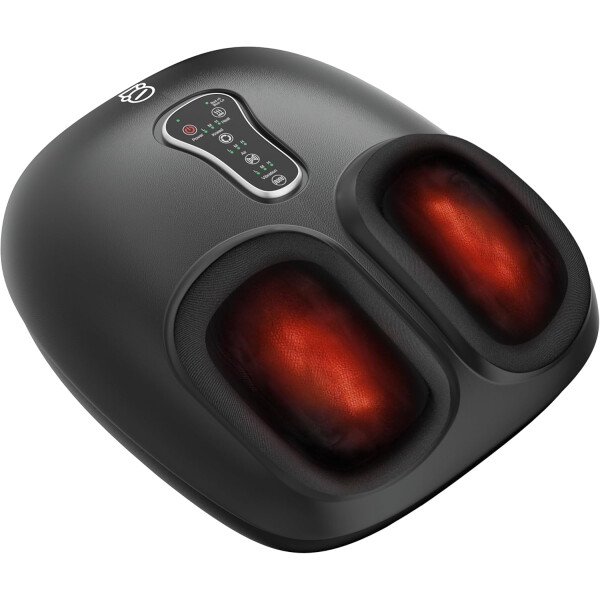 COMFIER Shiatsu - Masajeador de pies con calor, vibración, máquina de masaje de pies de compresión rodante para fascitis plantar, dolor neuropatía, regalos para ella, se adapta a tamaños de hasta 13 - Imagen 10