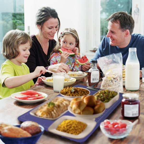 Tapete de calentamiento para alimentos, bandeja eléctrica caliente, calentador de alimentos de superficie completa, 4 niveles de temperatura, función de apagado automático de 5 horas, para - Imagen 16