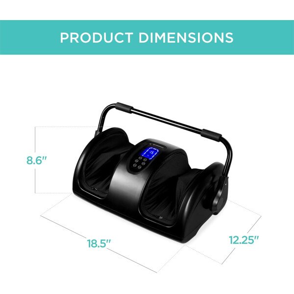 Best Choice Products - Máquina masajeadora de pies Shiatsu, masajeador de piernas de reflexología terapéutica con circulación sanguínea, dolor nervioso, amasamiento profundo, rodillos de alta intensidad, color burdeos - Imagen 38