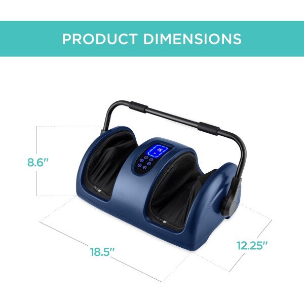 Best Choice Products - Máquina masajeadora de pies Shiatsu, masajeador de piernas de reflexología terapéutica con circulación sanguínea, dolor nervioso, amasamiento profundo, rodillos de alta intensidad, color burdeos - Imagen 48