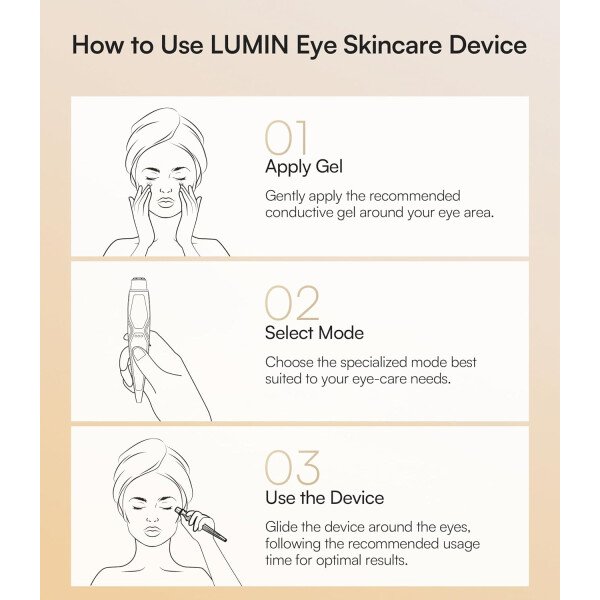 INIA Terapia de luz roja debajo de los ojos para la cara, dispositivo de belleza 4 en 1 con calor, vibración, masaje y luz roja para ojeras, hinchazón y reafirmación de la piel, mejora la rutina de - Imagen 6