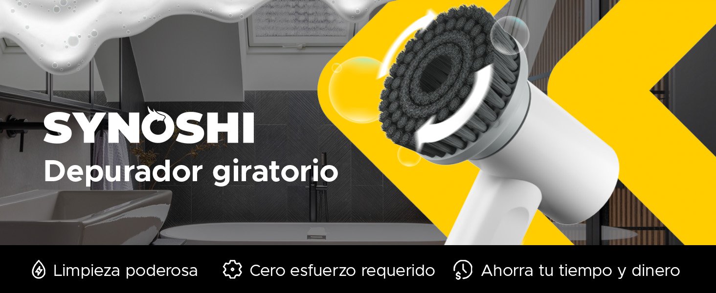 cepillo eléctrico, limpiador eléctrico, limpieza de ducha eléctrica, alimentación inalámbrica