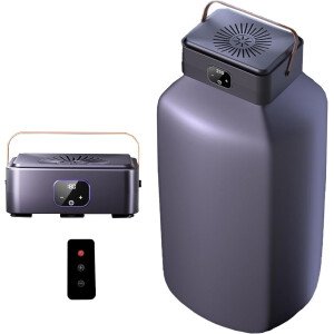 Secadora de ropa portátil, gran capacidad de 44.1 lbs, secado rápido de 650 W, pantalla táctil y control remoto, secadora silenciosa de ahorro de energía para el hogar y viajes (morado)