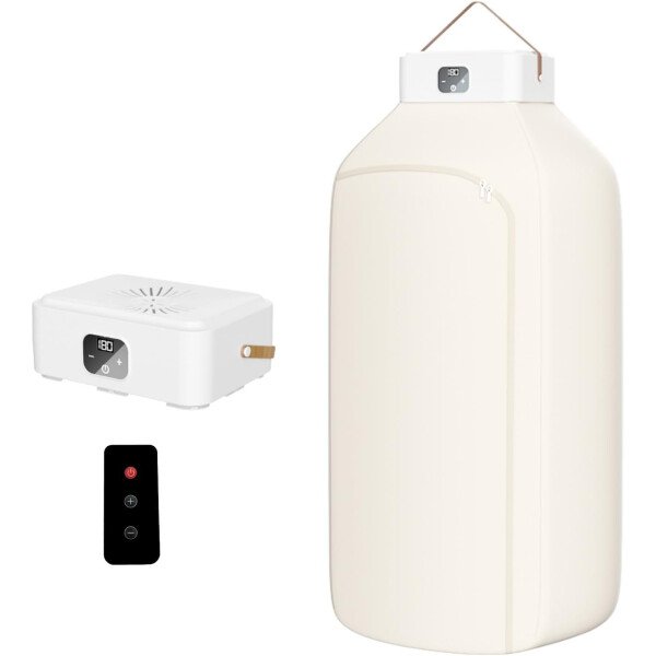Secadora de ropa portátil, gran capacidad de 44.1 lbs, secado rápido de 650 W, pantalla táctil y control remoto, secadora silenciosa de ahorro de energía para el hogar y viajes (morado) - Imagen 10