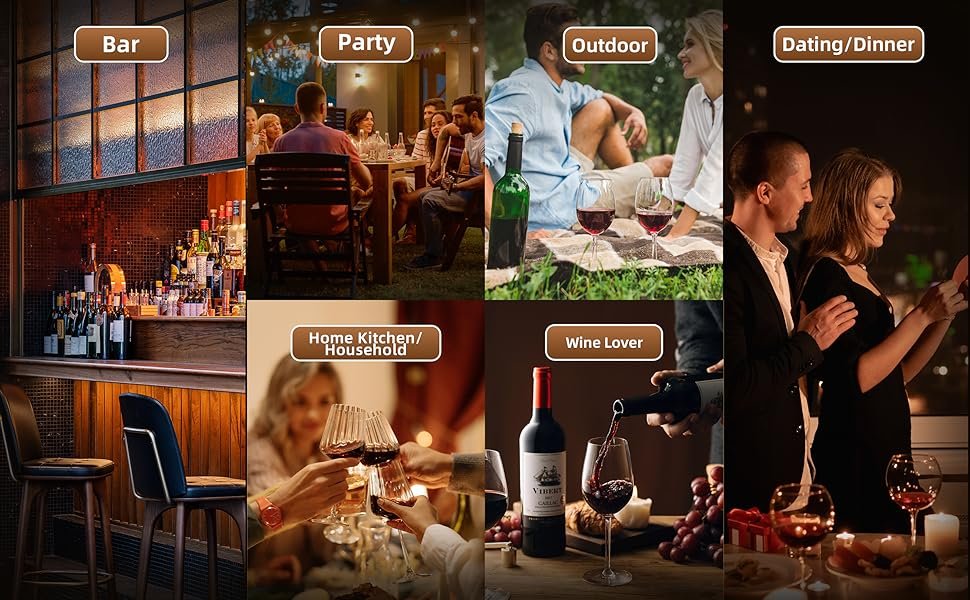 Amante del vino/fiesta/al aire libre/cena