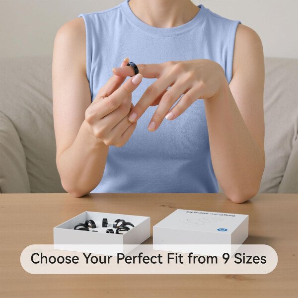 RingConn - Gen 2, anillo inteligente con monitoreo de apnea del sueño, sin suscripción, batería de 12 días, seguimiento de salud, compatible con Android y iOS (plateado, talla 10) - Imagen 36