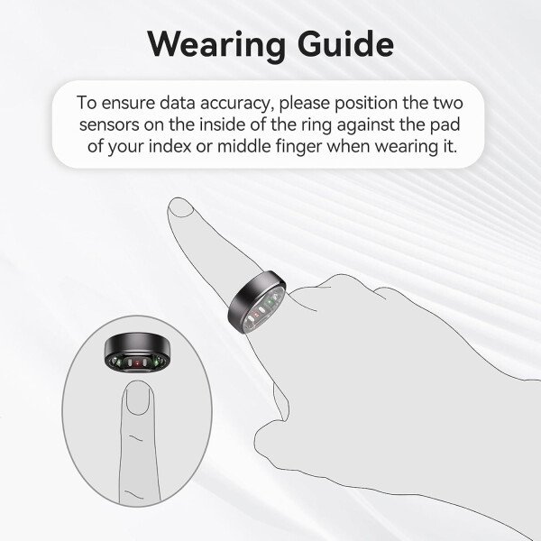 RingConn - Gen 2, anillo inteligente con monitoreo de apnea del sueño, sin suscripción, batería de 12 días, seguimiento de salud, compatible con Android y iOS (plateado, talla 10) - Imagen 38