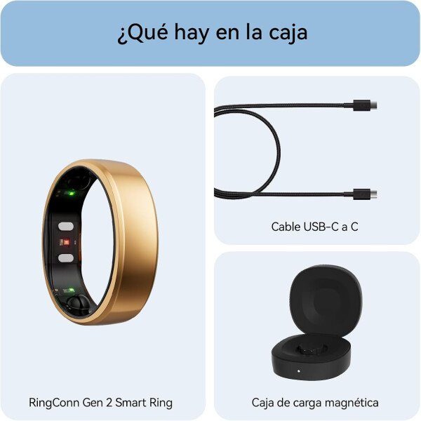 RingConn - Gen 2, anillo inteligente con monitoreo de apnea del sueño, sin suscripción, batería de 12 días, seguimiento de salud, compatible con Android y iOS (plateado, talla 10) - Imagen 44