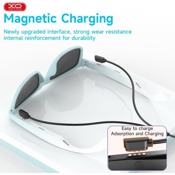 Lentes Bluetooth inteligentes, micrófono y altavoces integrados, lentes de sol inalámbricos inteligentes para hombres y mujeres, protección UV atlética/al aire libre y control de - Imagen 14