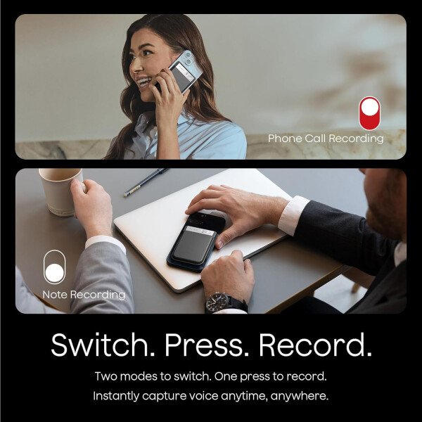 Grabadora de voz AI, grabadora de voz PLAUD Note con funda, control de aplicaciones, transcribir y resumir potenciado por ChatGPT, compatible con 59 idiomas, memoria de 64 GB, grabadora de audio para - Imagen 23
