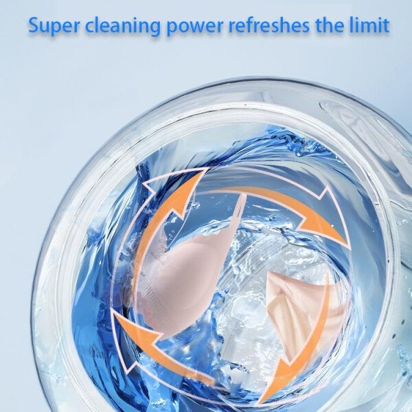 Portable Mini Underwear Washing Machine - Wash Bras, Underwear, Socks with Ease, Digital Control Panel, Efficient Cleaning, Quiet Operation, Small Size Fits Any Luggage & Bathroom - Imagen 7