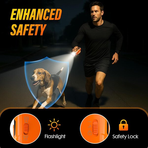 Dispositivo disuasorio de ladridos de perro, 3 veces ultrasónico antiladridos, 6 modos de entrenamiento, rango de 23 pies, no más ladridos en interiores y exteriores, comportamiento correcto - Imagen 8